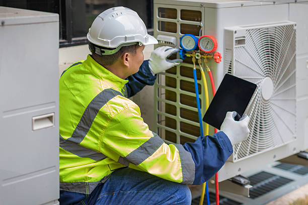 Professional Hvac technician working in Kannapolis, NC